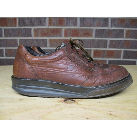 Mephisto Shoes Mens 11 Brown Leather Match Runoff Casual Sneakers Lace Up - Picture 1 of 14
